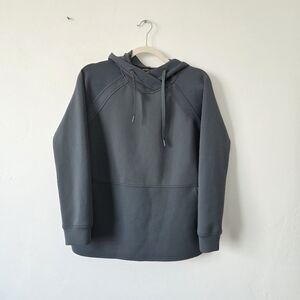 32 Degrees Tech Hoodie Slate Blue Raglan Comfy Cozy Oversized Thick Sporty Small